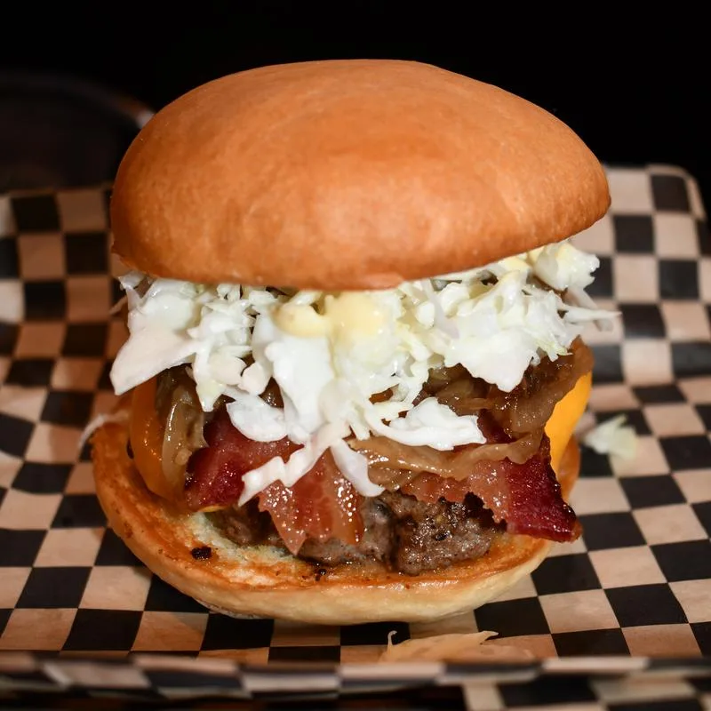 Bleu Ribbon burger